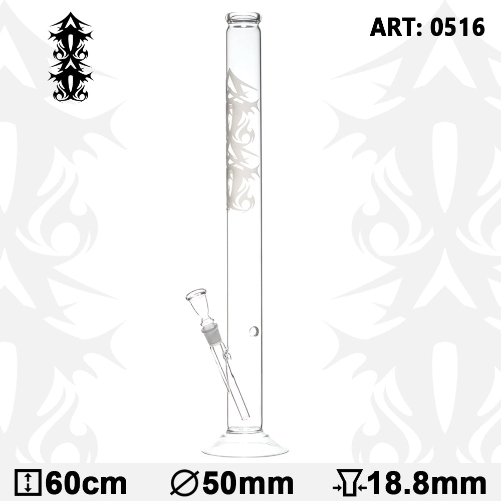 Tribal Tattoo Glas Bong - H:60cm