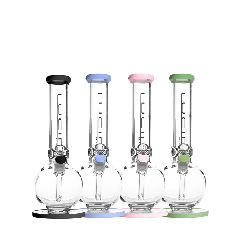 Lucid Glass 7mm Bong Bauch mit Standfuß 34cm
