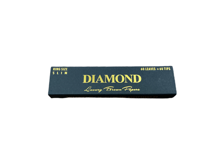 Diamond - Luxury Brown Papers - King Size Slim 60 Paps&Tipps