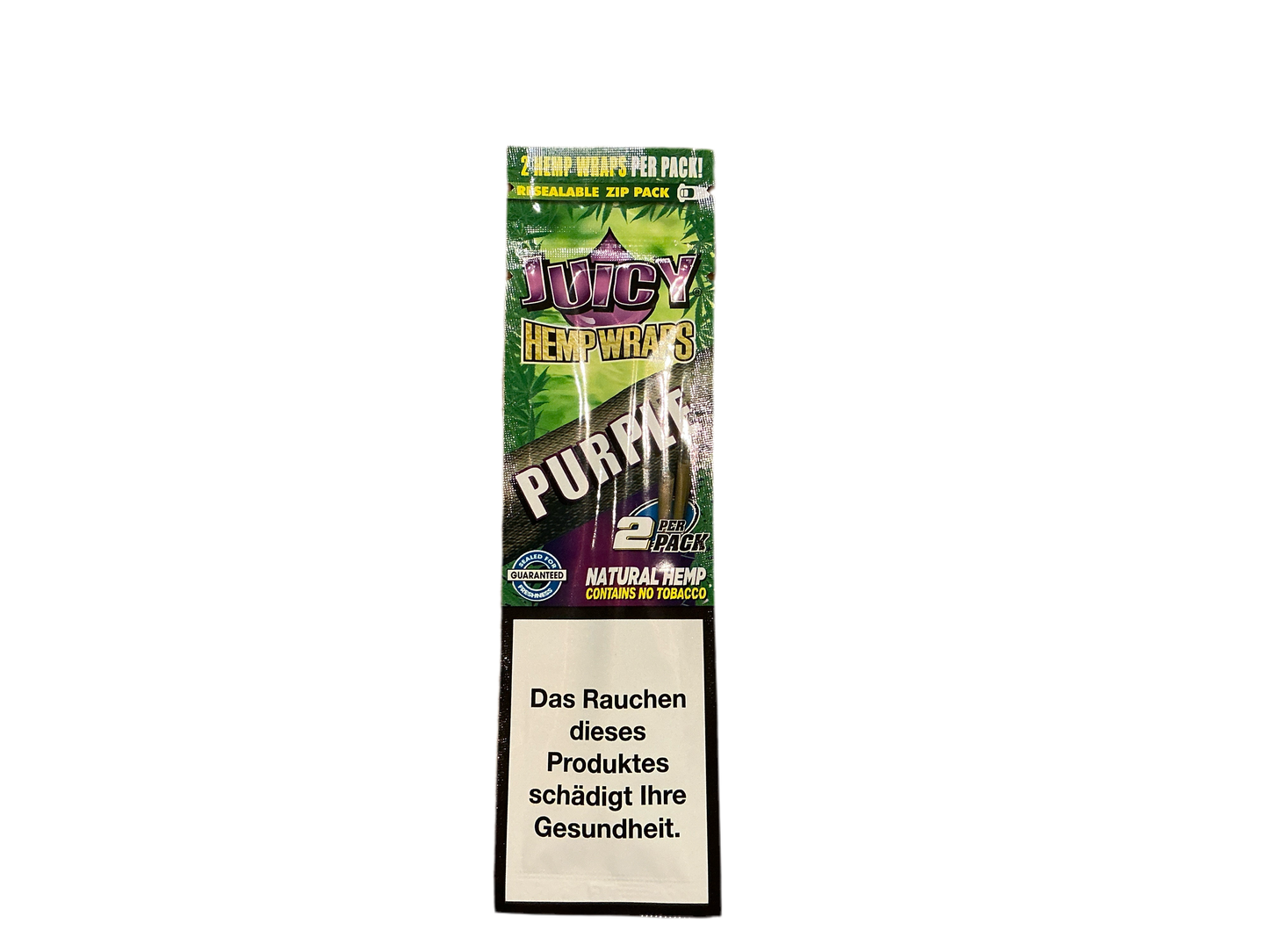 JUICY HEMP WRAPS - 2 HEMP WRAPS PER PACK