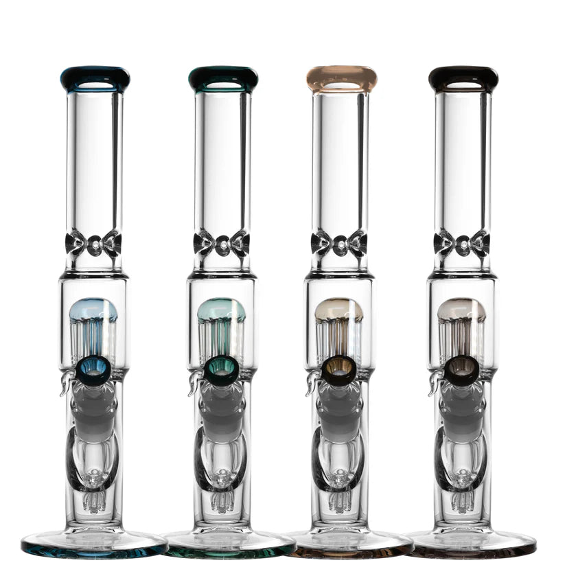 Lucid Glass - 9mm Percolator Bong Tower 43cm