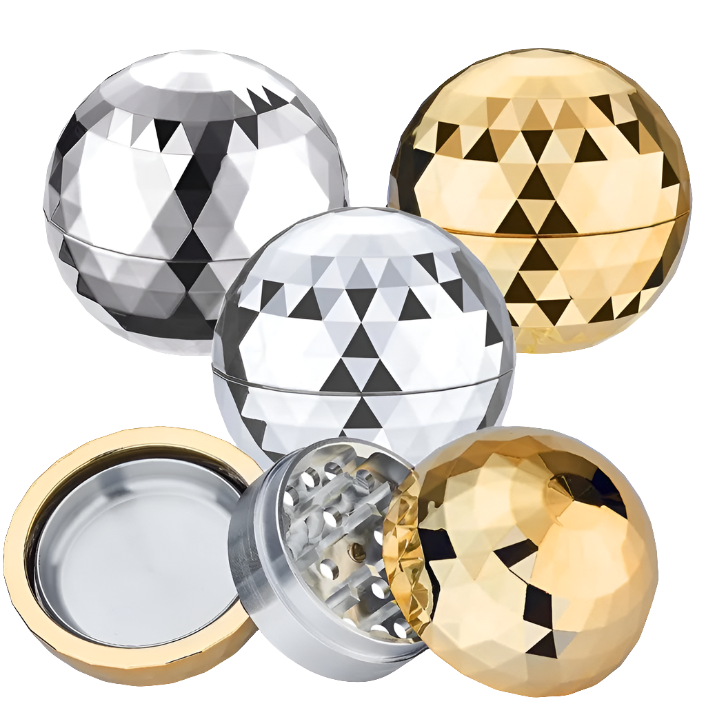 Aluminium Grinder Disko Kugel 3-teilig 65mm