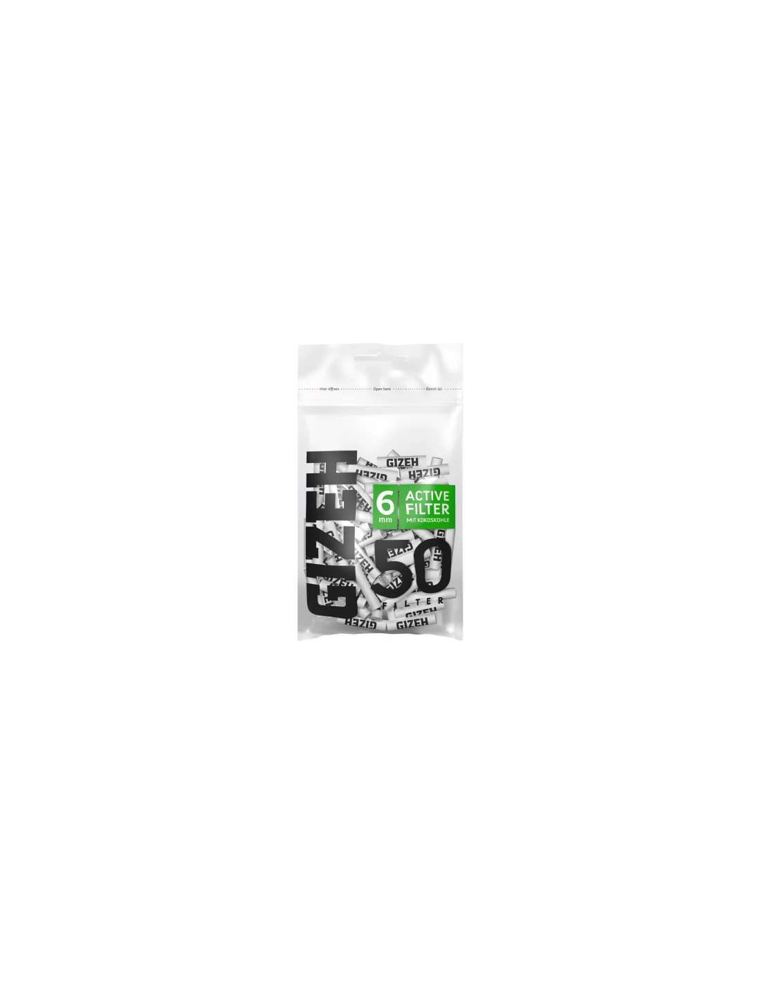 GIZEH ACTIVE FILTER 6MM 50ER