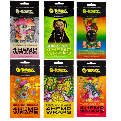 G-ROLLZ - 4 HEMP WRAPS