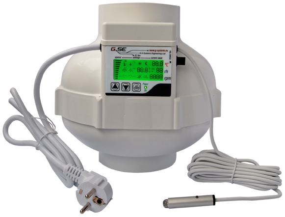 GSE EC-Ventilator 125mm LCD-Display 800m³/h