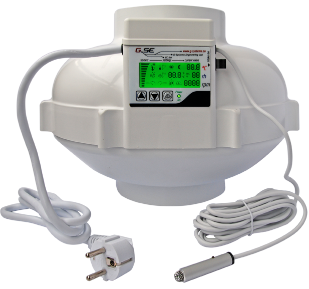 GSE EC fan 160mm LCD 1'180m³/h