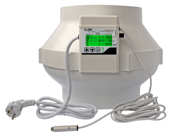 GSE EC fan 250mm LCD 1'450m³/h