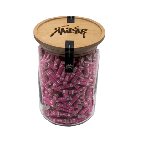 KAILAR - 500ER CELLULOSE SLIM AKTIVKOHLEFILTER - PINK IM GLAS