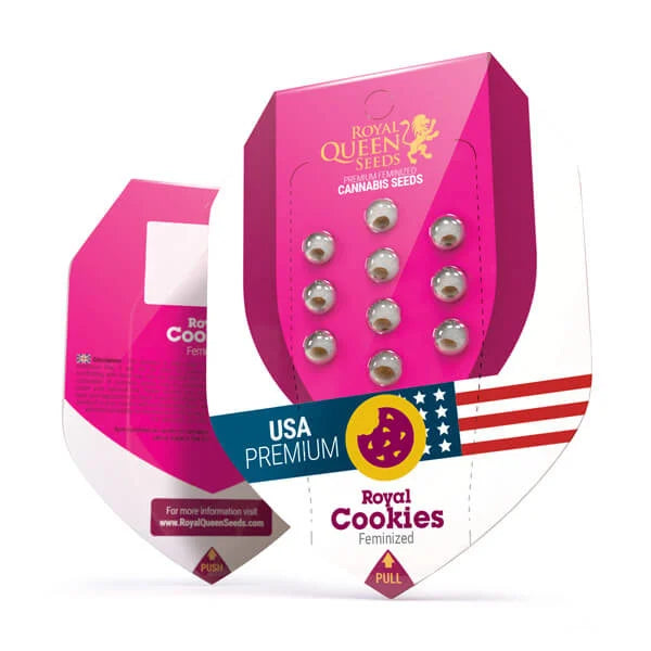 Royal Cookies - Feminized - USA PREMIUM - 3 Seeds + 3 Sample Seeds - Royal Queen Seeds