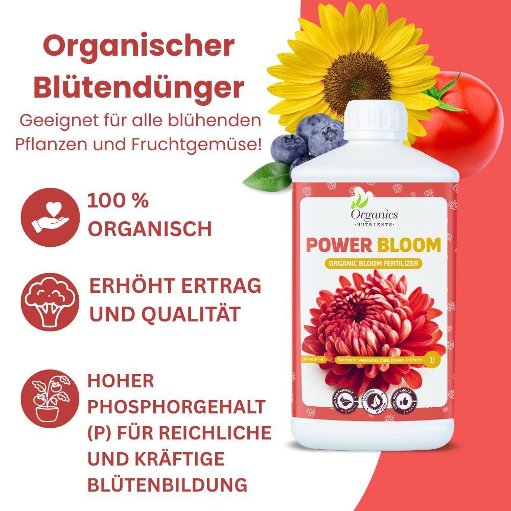 Organic Nutrients - Power Bloom – Organischer Blüh- und Fruchtdünger