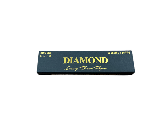 Diamond - Luxury Brown Papers - King Size Slim 60 Paps&Tipps