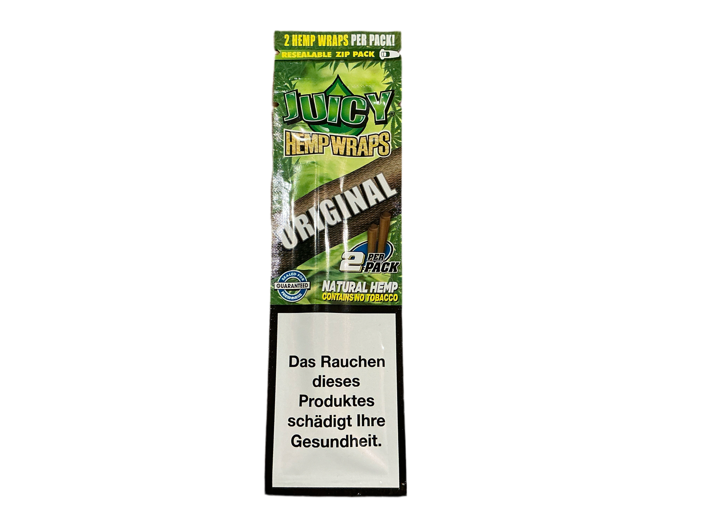 JUICY HEMP WRAPS - 2 HEMP WRAPS PER PACK