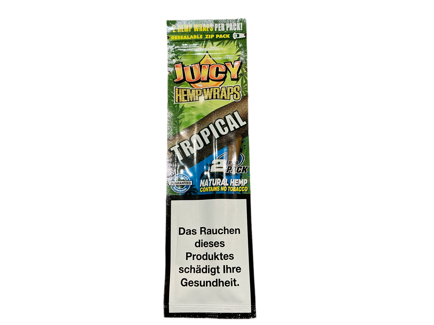 JUICY HEMP WRAPS - 2 HEMP WRAPS PER PACK