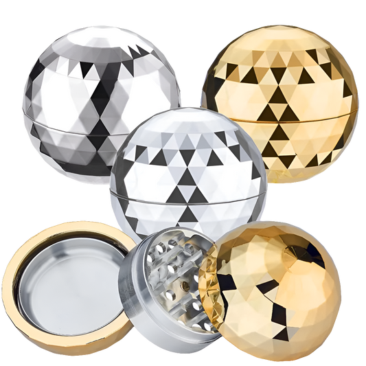 Aluminium Grinder Disko Kugel 3-teilig 65mm