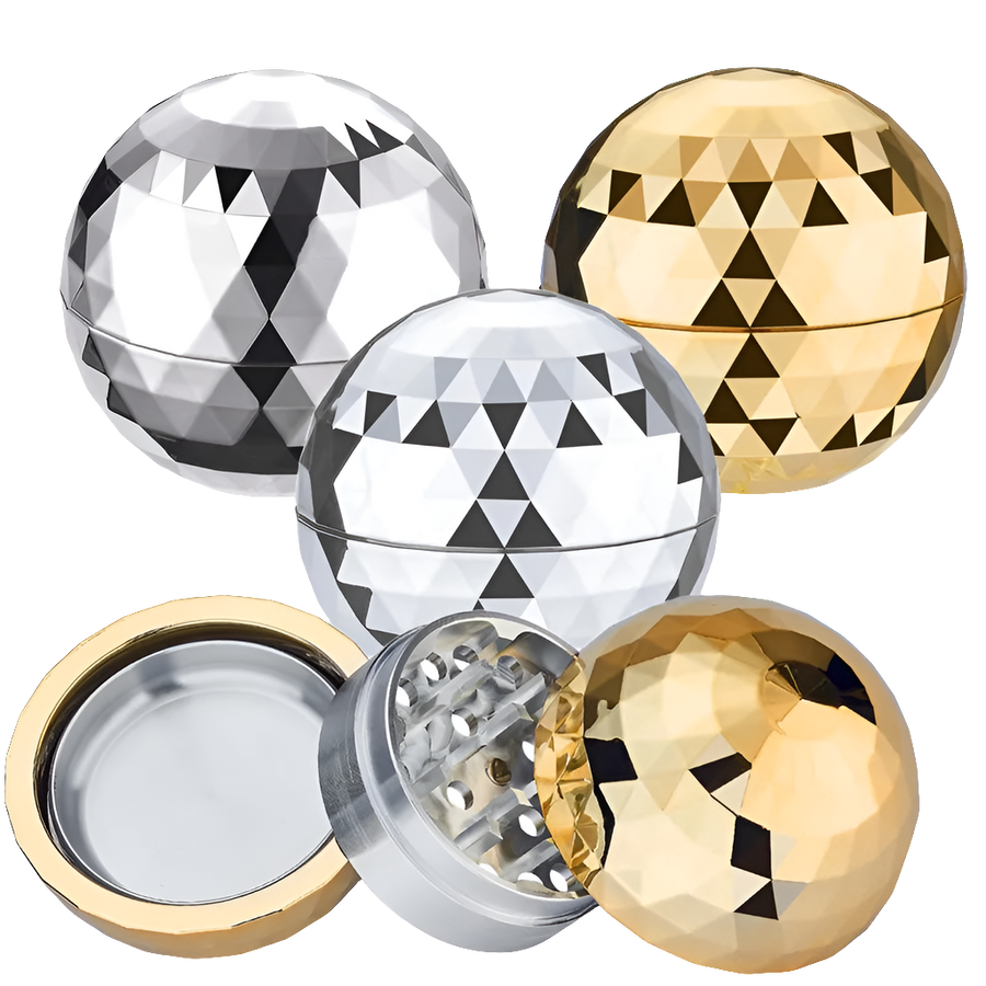 Aluminium Grinder Disko Kugel 3-teilig 65mm