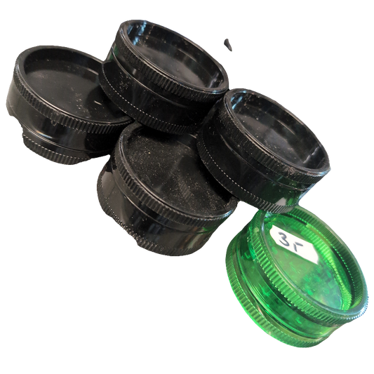 Grinder plastic black leaf (2 Teilig)