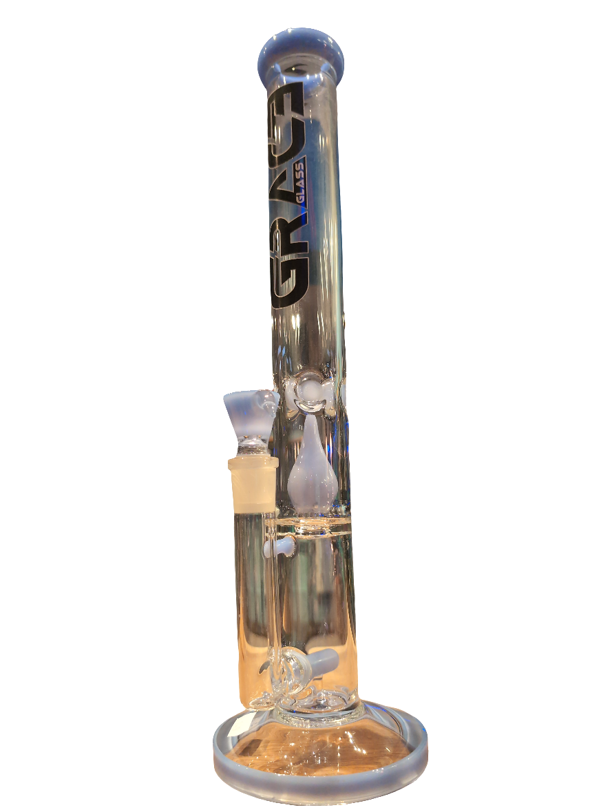 GRACE GLASS - PASTELL BLUE - PERC BONG