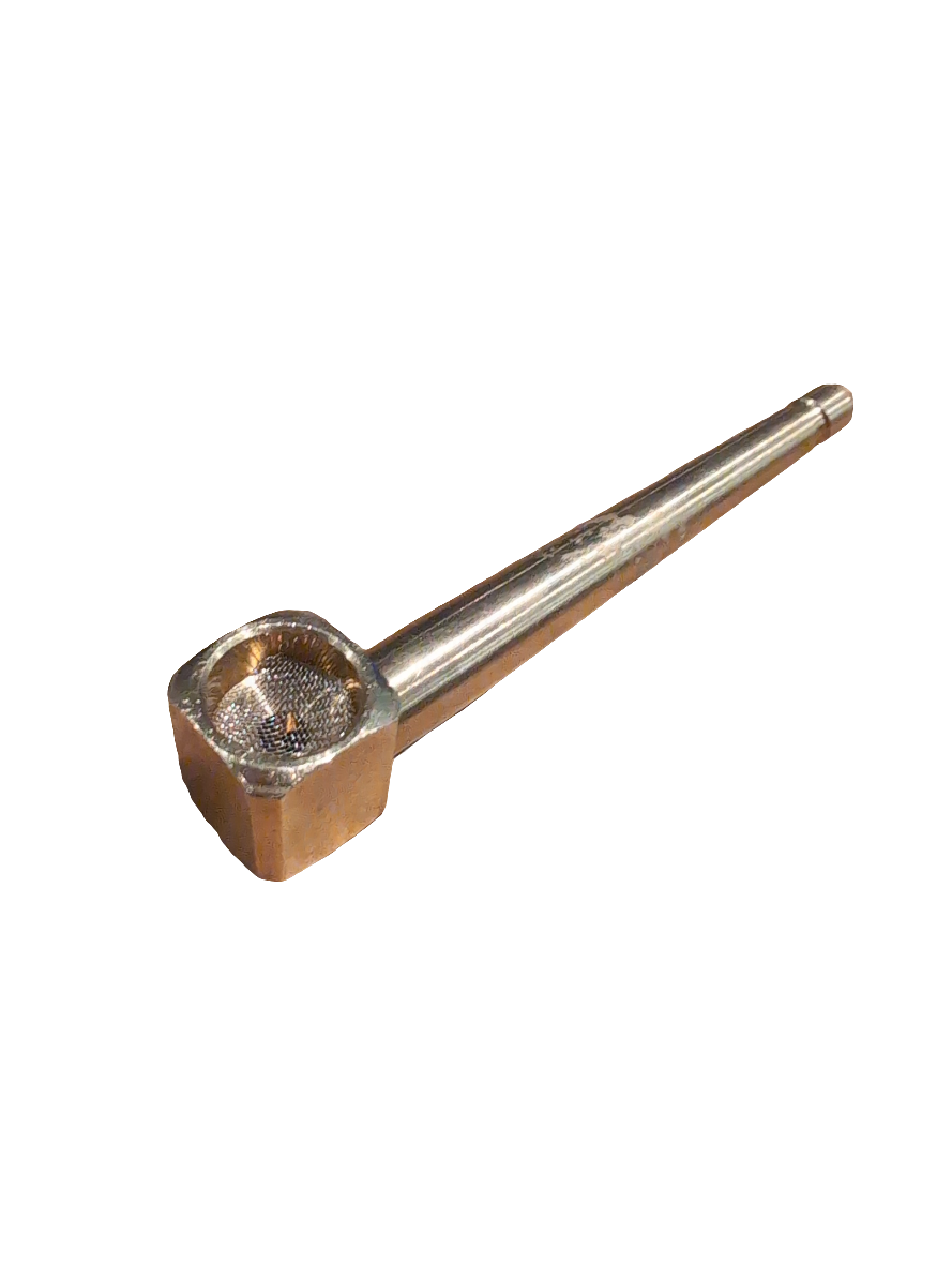 Metallic Weed Pipe Golden Atomic