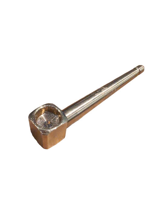 Metallic Weed Pipe Golden Atomic