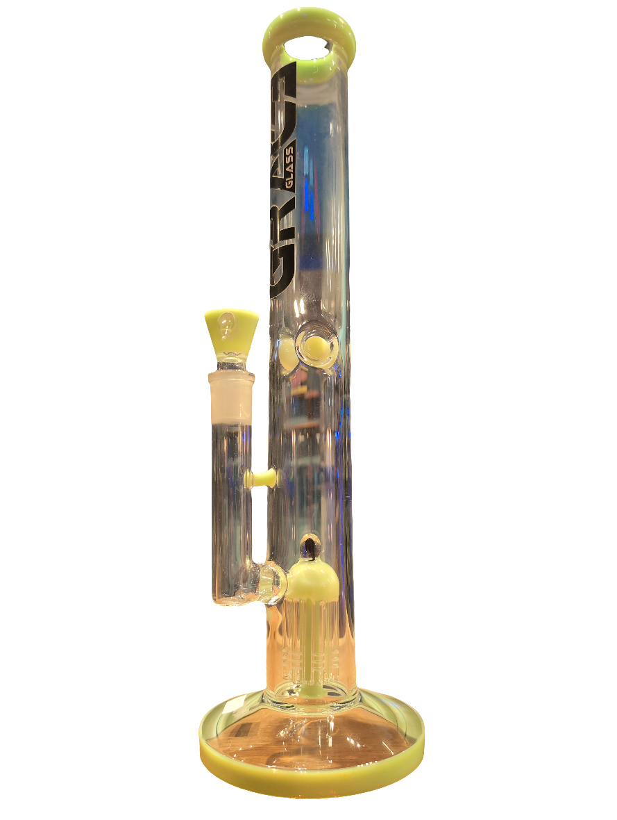 GRACE GLASS - PASTELL GREEN - PERC BONG