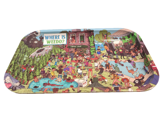 Rolling Tray Medium "Where is Weedo?'