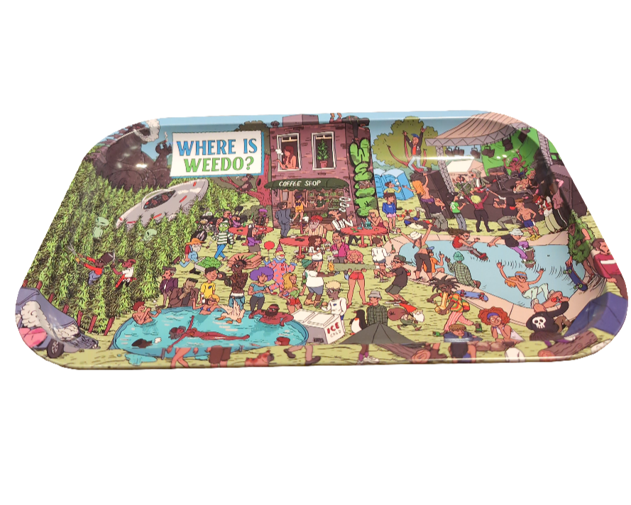 Rolling Tray Medium "Where is Weedo?'