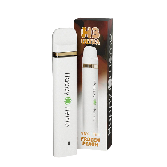 Happy Hemp H3 Ultra Vape - Frozen Peach 1ml