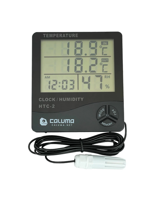 CALUMA THERMO-HYGROMETER MIT UHR UND EXTERNER SONDE