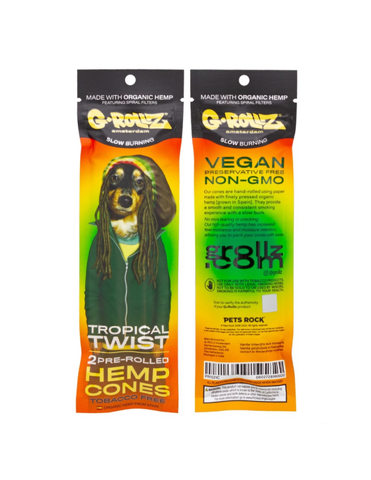 G-ROLLZ - 2X MANGO FLAVORED PRE-ROLLED HEMP CONES