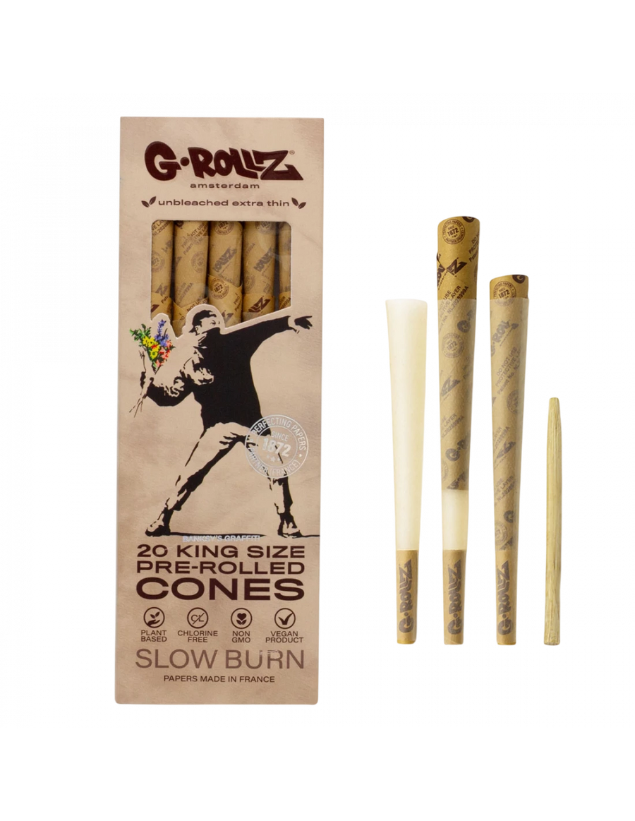 G-ROLLZ - COLLECTOR "COLOSSAL DREAM" - ORGANIC GREEN HEMP - 20 KS CONES