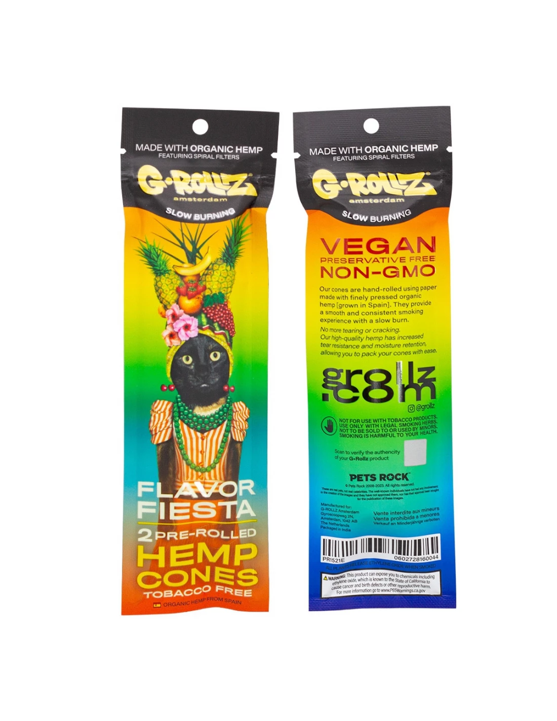 G-ROLLZ - 2X MANGO FLAVORED PRE-ROLLED HEMP CONES