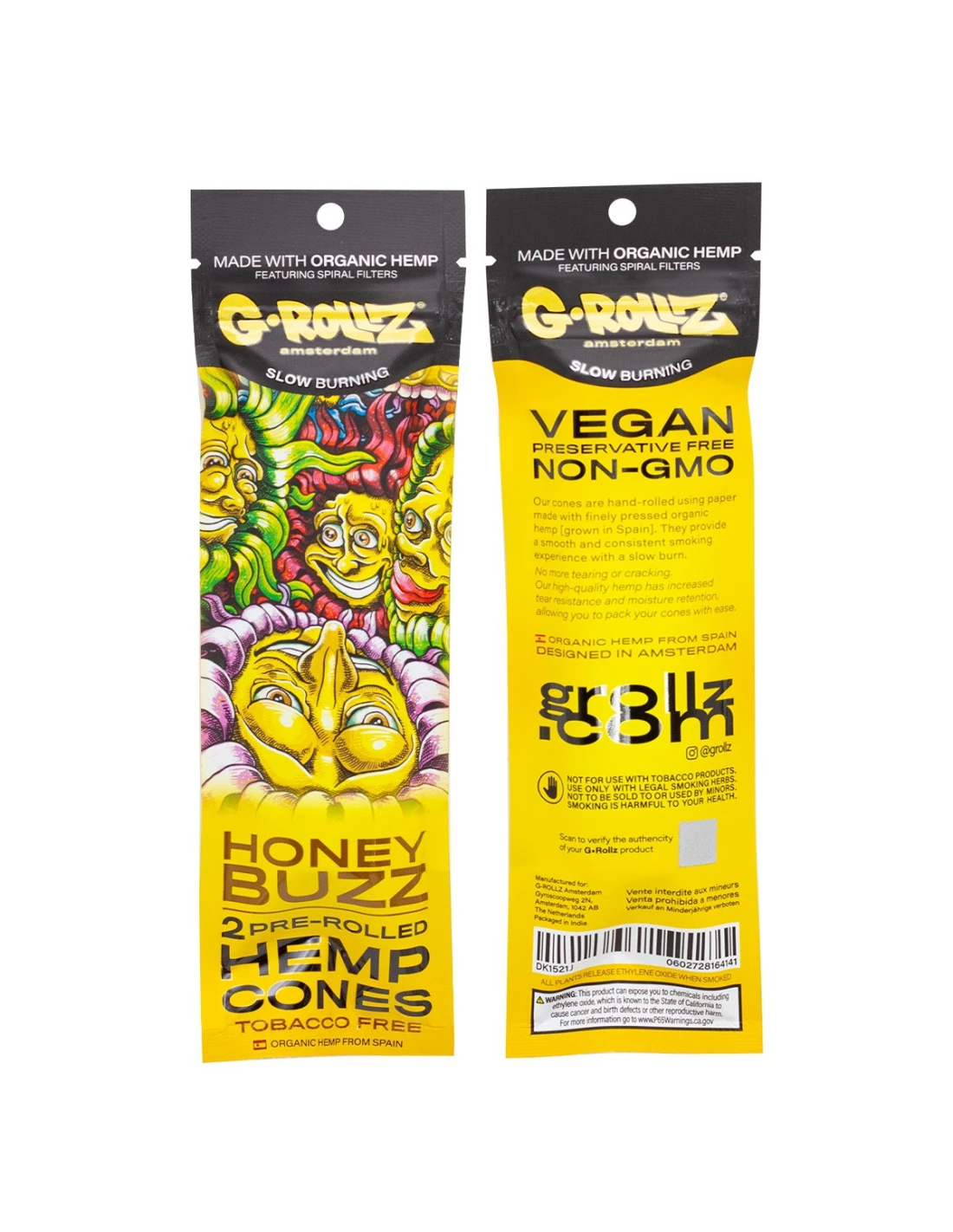 G-ROLLZ - 2X MANGO FLAVORED PRE-ROLLED HEMP CONES