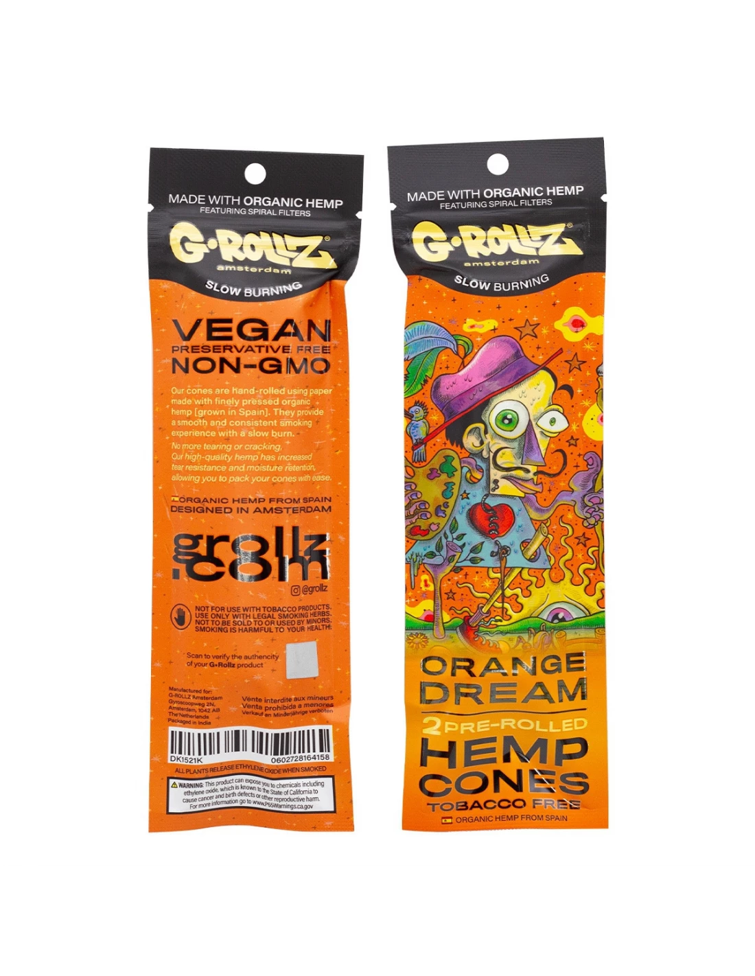 G-ROLLZ - 2X MANGO FLAVORED PRE-ROLLED HEMP CONES