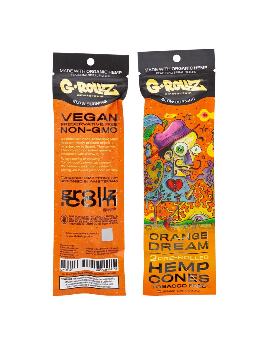 G-ROLLZ - 2X MANGO FLAVORED PRE-ROLLED HEMP CONES