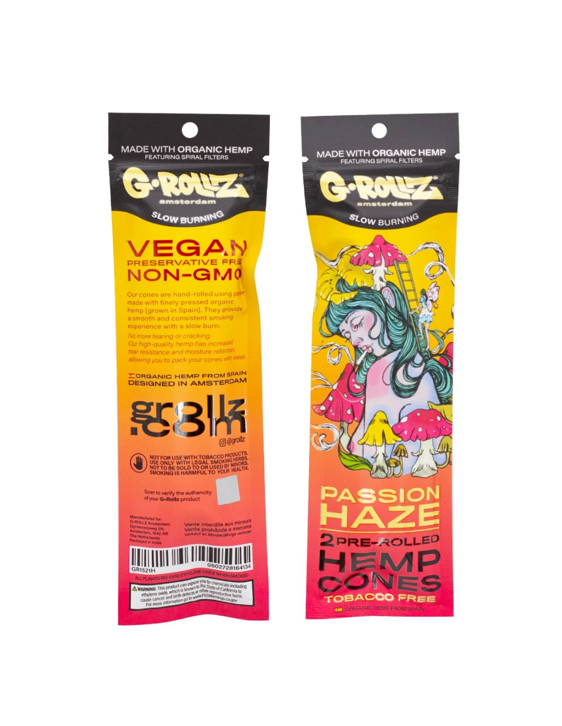 G-ROLLZ - 2X MANGO FLAVORED PRE-ROLLED HEMP CONES