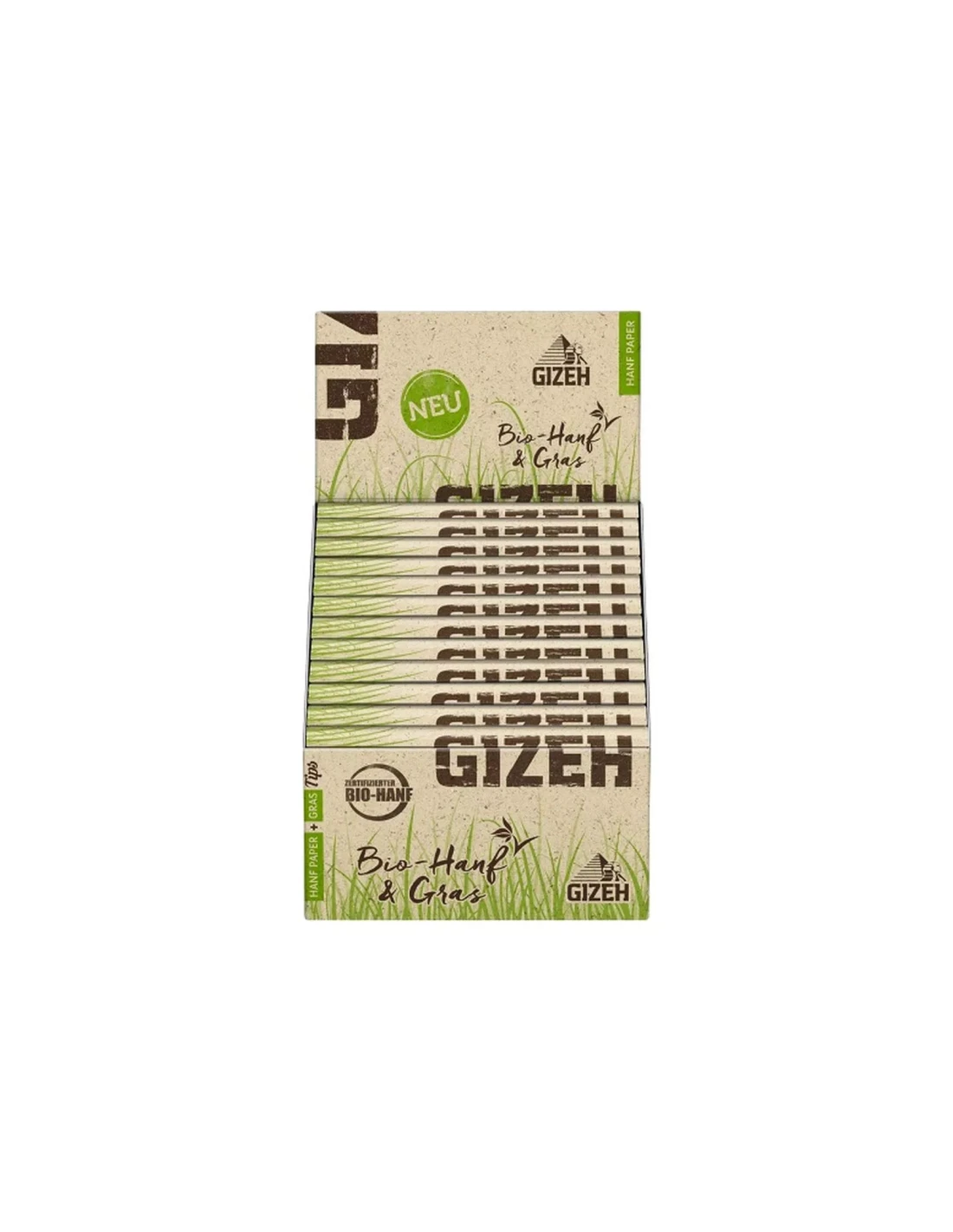 GIZEH KING SIZE SLIM - ORGANIC HEMP 25 X 34 PAPERS