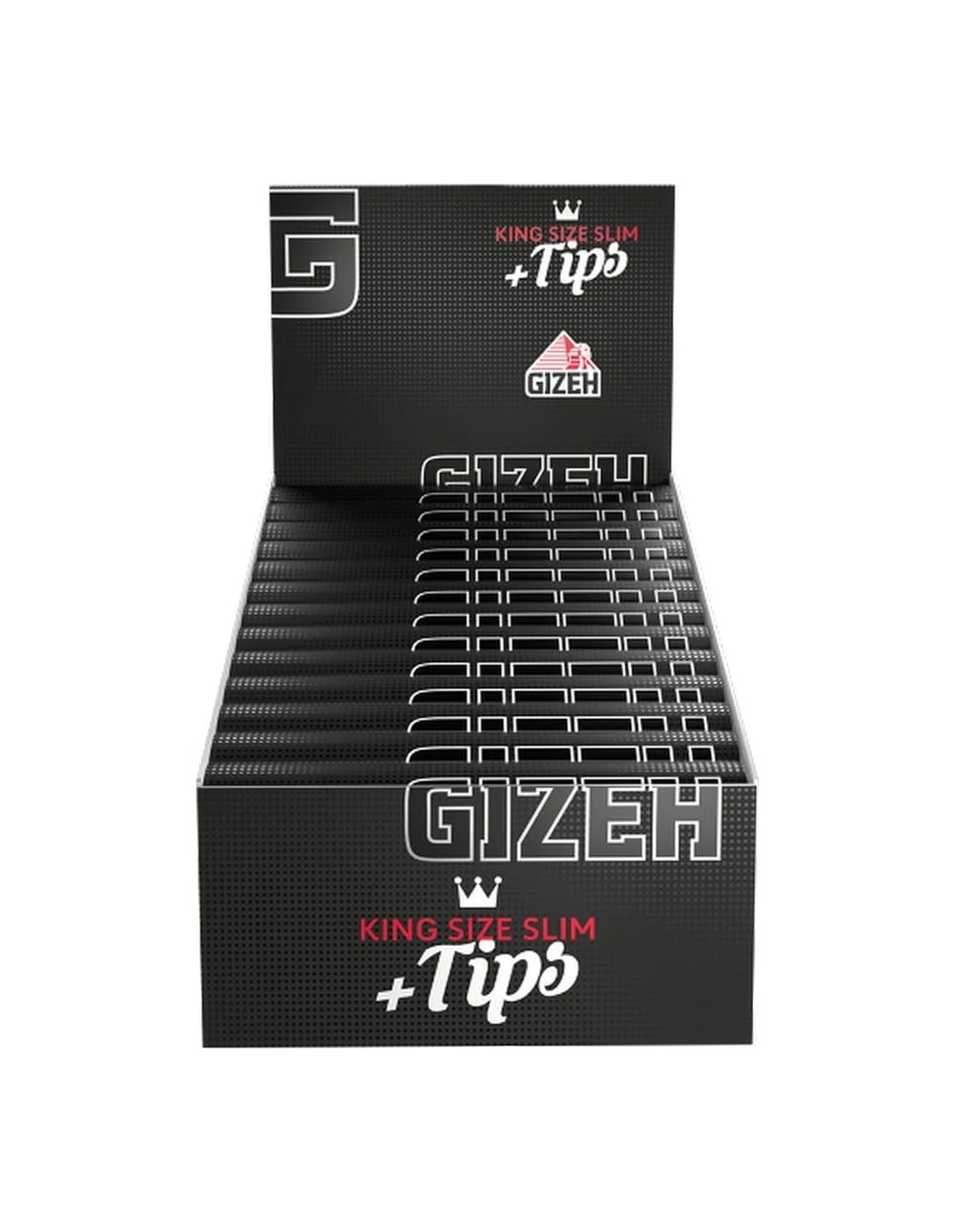 GIZEH KING SIZE SLIM + TIPS - EXTRA FINE 26 X 34 PAPERS