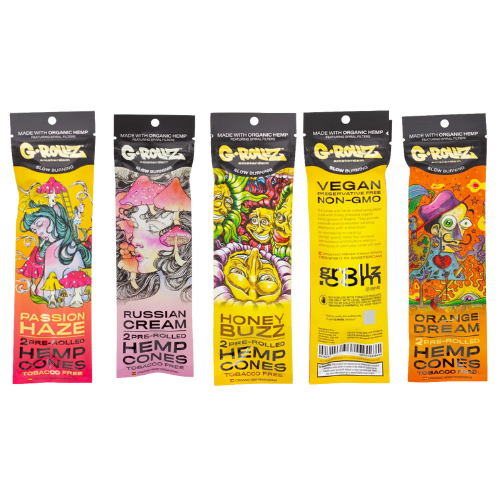 G-ROLLZ - 2X FLAVORED PRE-ROLLED HEMP CONES