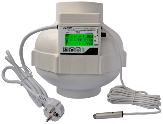 GSE EC-Ventilator 125mm LCD-Display 800m³/h
