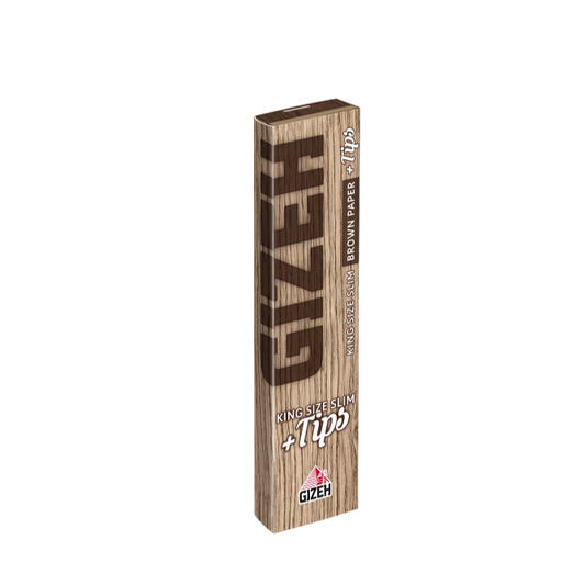 GIZEH - KING SIZE SLIM BROWN + TIPS