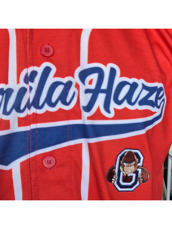 League Icons: Gorilla Haze Baseball Jersey - Red