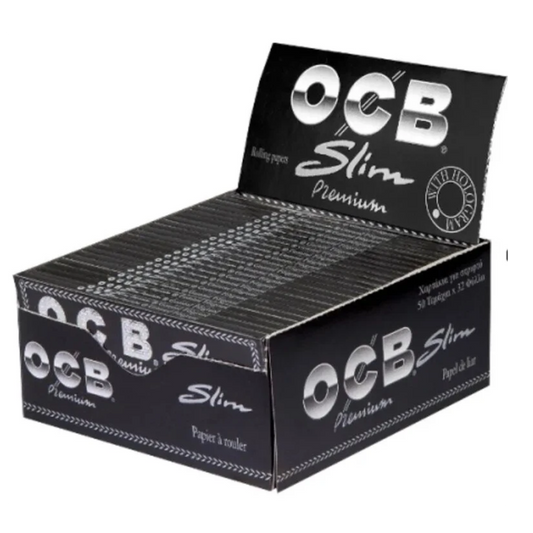 OCB KING SIZE SLIM PREMIUM BLACK 50 X 32 PAPERS