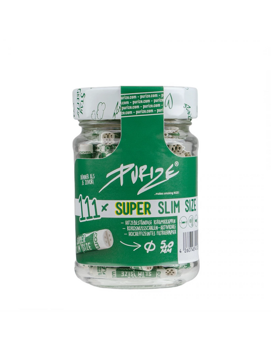 PURIZE® GLAS 111 SUPER SLIM SIZE AKTIVKOHLEFILTER