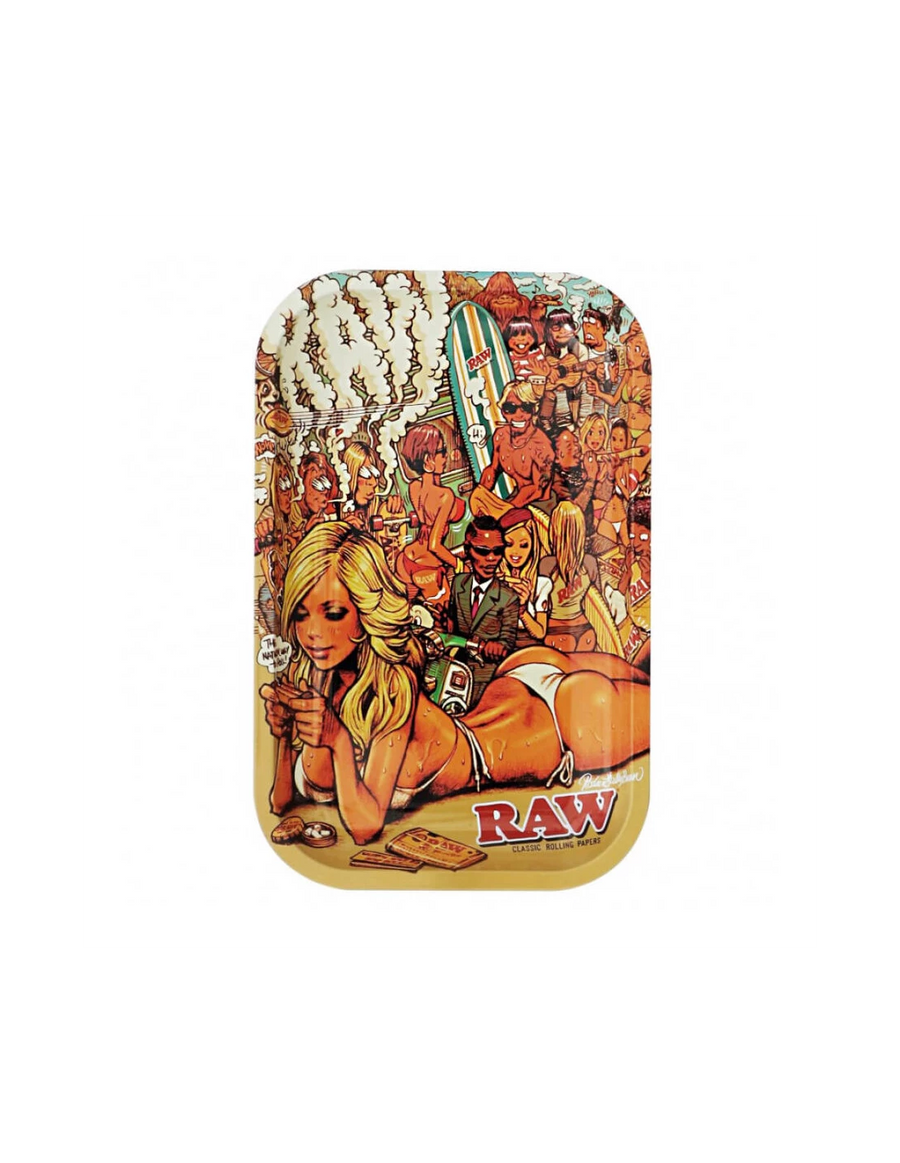 RAW X RJB SOMMER METALL ROLLING TRAY MEDIUM