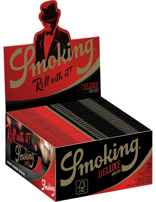 SMOKING KING SIZE DELUXE 50 X 33 PAPERS