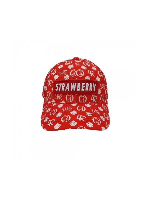 Strawberry Haze Allover Print Red strapback